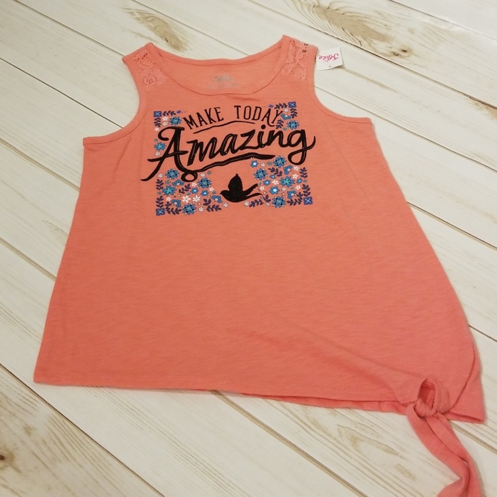Justice tank top, NWT